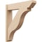 Ekena Millwork 8-in W x 36-in D x 40-in H Funston Slat Rough Cedar Woodgrain TimberThane Outlooker, Primed Tan OUTUR080X36X40FST24RCPR - alternate 1